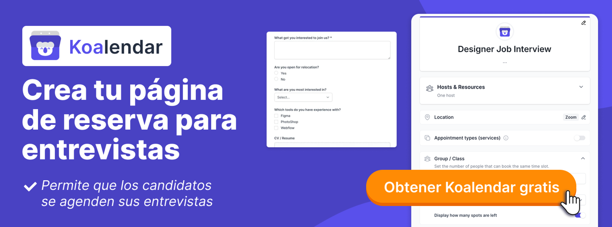 Koalendar, una herramienta de programación para reducir la fricción al agendar reuniones